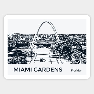 Miami Gardens Florida Sticker